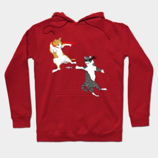 Cats fight Hoodie